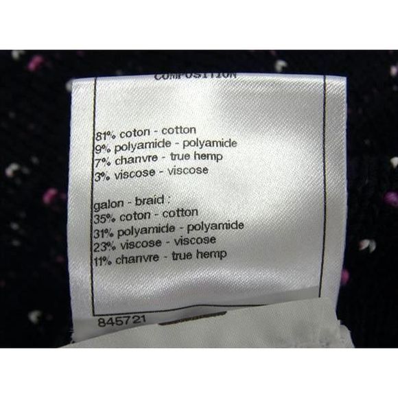 Chanel 21P P70494 Coco Mark Tweed Setup Cardigan Skirt 38 Clothing - Picture 9 of 10